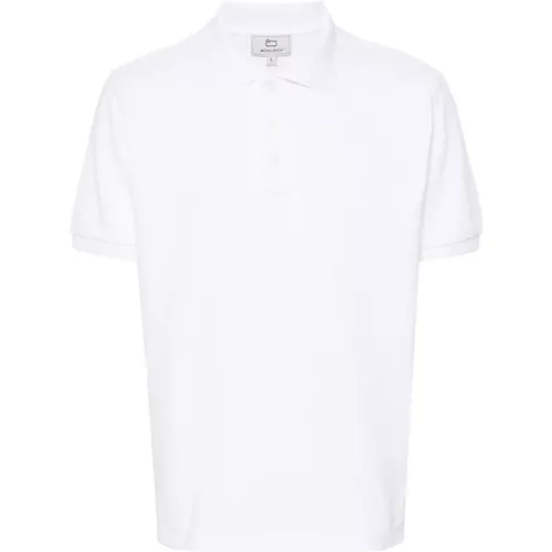 Polo Shirt Logo Print , male, Sizes: M, XL, L - Woolrich - Modalova