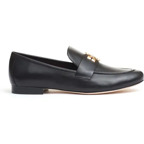 Schwarze Leder Loafer Schuhe , Damen, Größe: 37 EU - TORY BURCH - Modalova