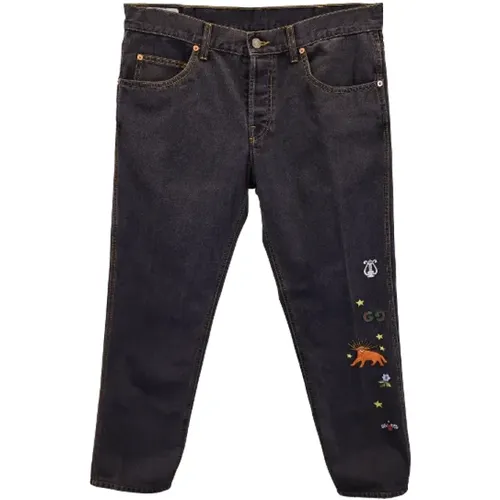 Pre-owned Cotton jeans , male, Sizes: 2XS - Gucci Vintage - Modalova