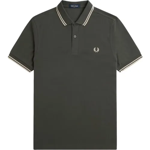 Slim Fit Twin Tipped Polo , Herren, Größe: L - Fred Perry - Modalova