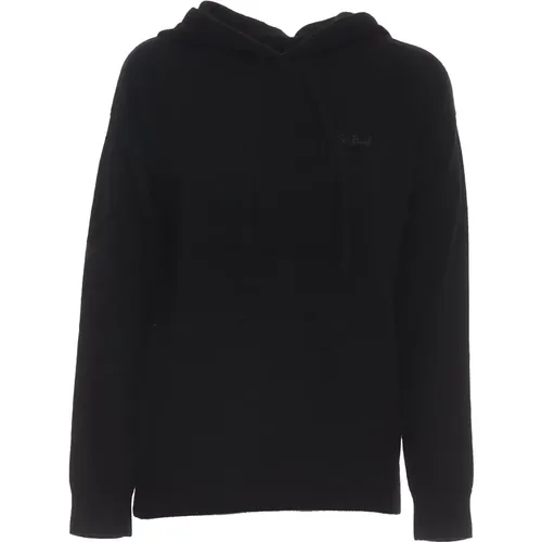 Schwarzer Strickhoodie Sweatshirt - MC2 Saint Barth - Modalova