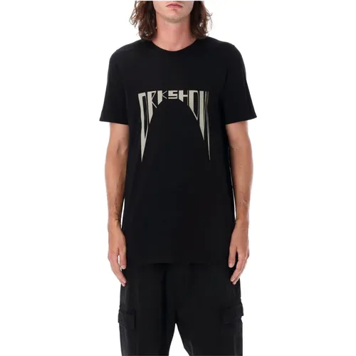 Schwarzes T-Shirt mit Grafikdruck , Herren, Größe: L - Rick Owens - Modalova