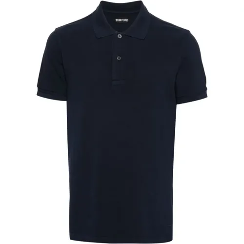 Polo Shirt Embroidered Logo , male, Sizes: XL, L - Tom Ford - Modalova