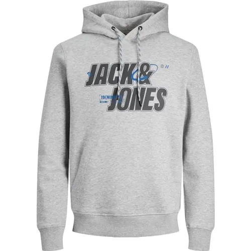 Schwarzer Basic Hoodie Sweatshirt , Herren, Größe: S - jack & jones - Modalova