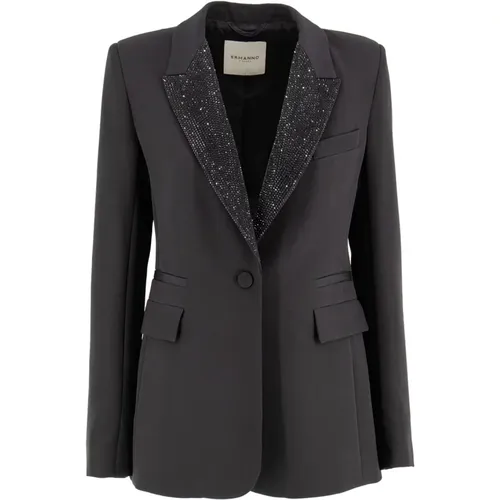 Rhinestone Blazer , Damen, Größe: L - Ermanno Scervino - Modalova