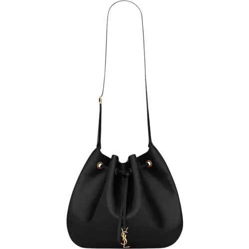 Large Flat Shoulder Bag with Pochette , female, Sizes: ONE SIZE - Saint Laurent - Modalova