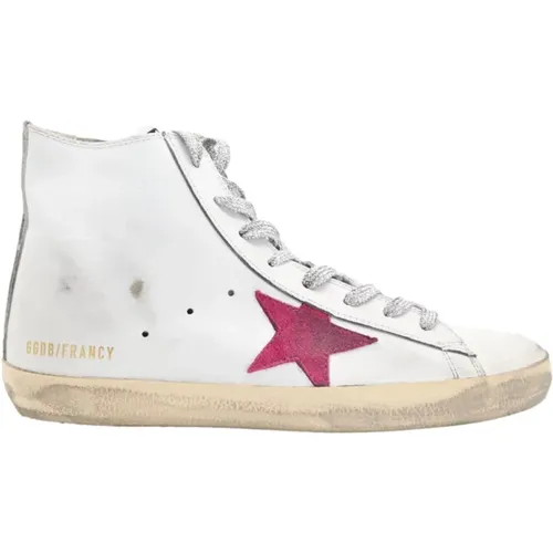 Fucsia Star Sneakers , female, Sizes: 6 UK - Golden Goose - Modalova