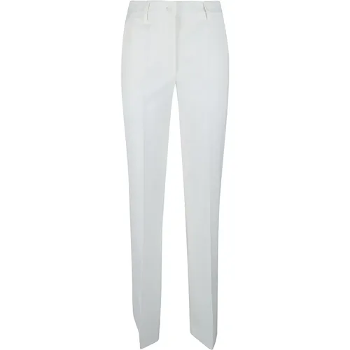 Cream Wool Blend Flared Trousers , female, Sizes: XS, M, L - P.a.r.o.s.h. - Modalova