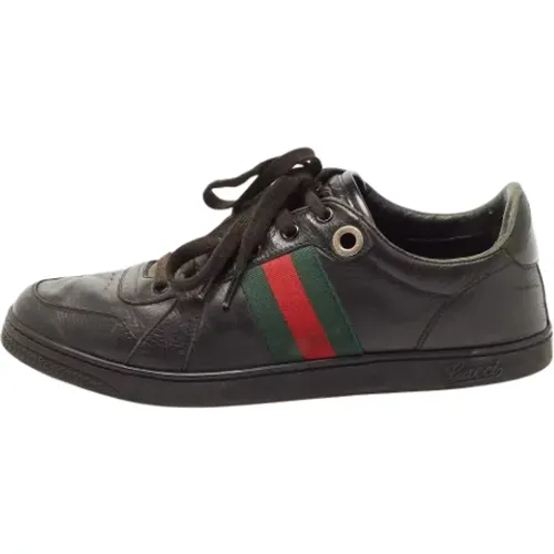 Pre-owned Leder sneakers , Damen, Größe: 41 EU - Gucci Vintage - Modalova