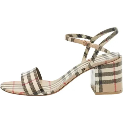 Pre-owned Leder sandals - Burberry Vintage - Modalova