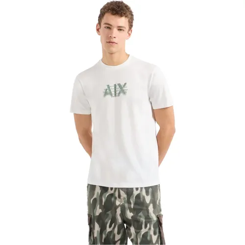 Kurzarm Modisches T-Shirt , Herren, Größe: L - Armani Exchange - Modalova