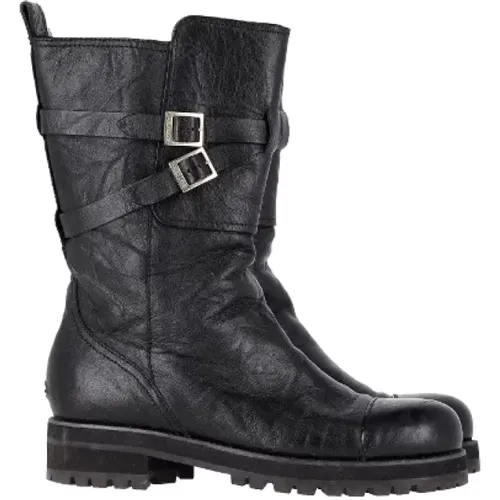 Pre-owned Leder boots , Damen, Größe: 39 1/2 EU - Jimmy Choo Pre-owned - Modalova