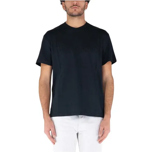 T-Shirt mit gesticktem Logo - JW Anderson - Modalova