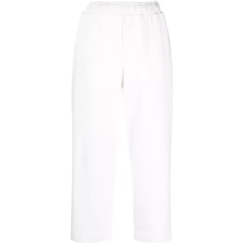 Weiße Baumwoll-Sweatpants für Frauen , Damen, Größe: XL - Proenza Schouler - Modalova