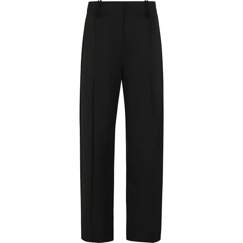 Lässige Plissierte Hose aus Leichtem Twill - Ganni - Modalova