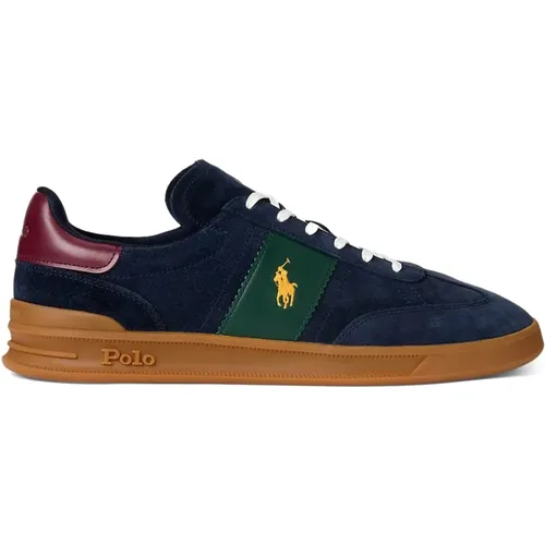 Blaue Heritage Aera Sneakers , Herren, Größe: 43 EU - Ralph Lauren - Modalova