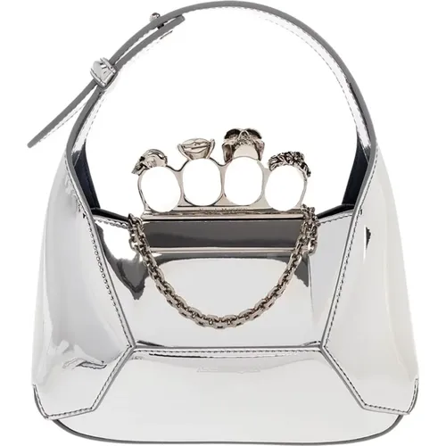 ‘Jewelled Hobo Mini’ handbag , female, Sizes: ONE SIZE - alexander mcqueen - Modalova