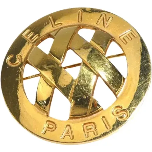 Pre-owned Metal brooches , female, Sizes: ONE SIZE - Celine Vintage - Modalova