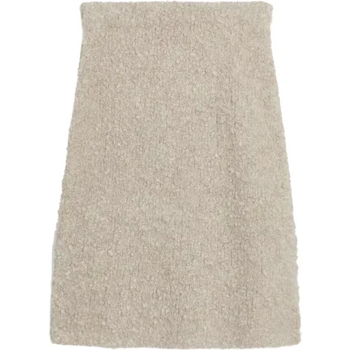 Alpaca Wool-Blend Mini Skirt - By Malene Birger - Modalova