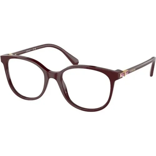 Stilvolle Violette Brille , unisex, Größe: 53 MM - Swarovski - Modalova