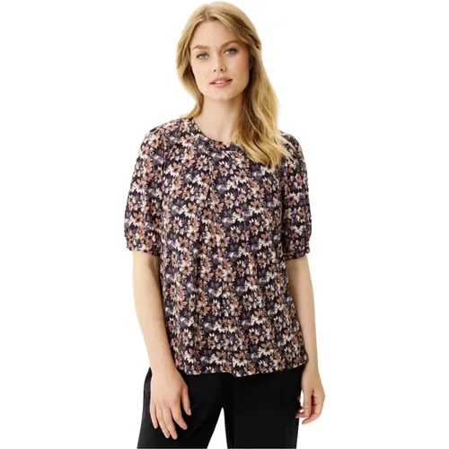 Joyce Bluse 1/2 Ärmel Grau , Damen, Größe: M - IN FRONT - Modalova