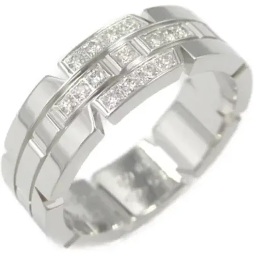 Pre-owned White Gold rings , female, Sizes: ONE SIZE - Cartier Vintage - Modalova