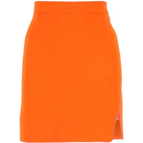 Orangefarbener Polyester -Minirock , Damen, Größe: XS - Vivienne Westwood - Modalova