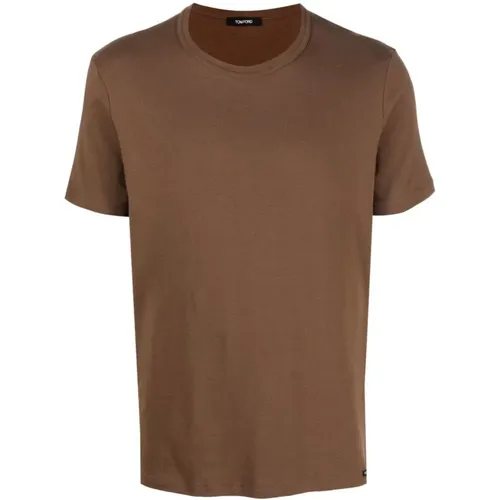Cotton Stretch T-Shirt , male, Sizes: 2XL, L, M - Tom Ford - Modalova
