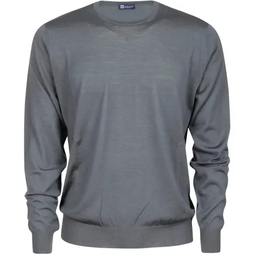 Royal Merino Wool Crewneck Sweater , male, Sizes: L, S - Hindustrie - Modalova