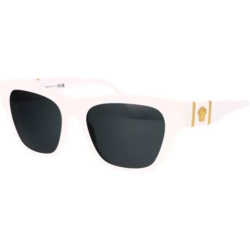 Stylish Sunglasses with Model 0Ve4457 , male, Sizes: 55 MM - Versace - Modalova