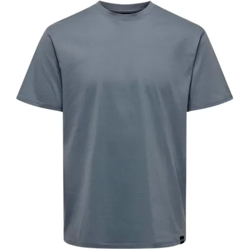 Klassisches Flint T-Shirt Moderner Stil , Herren, Größe: XL - Only & Sons - Modalova