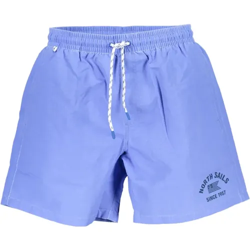 Blaue Herren Badeboxershorts , Herren, Größe: S - North Sails - Modalova