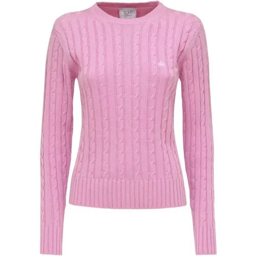 Zopfmuster-Strickpullover , Damen, Größe: 2XS - MVP wardrobe - Modalova