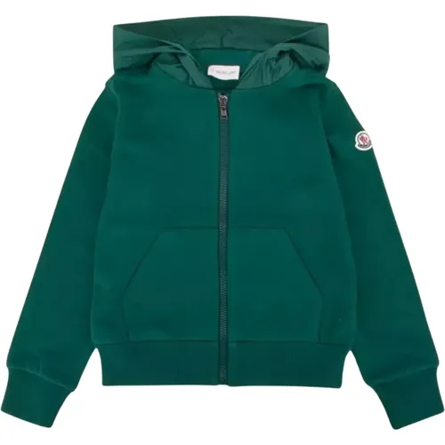 Grüner Kapuzenpullover Klassischer Stil - Moncler - Modalova