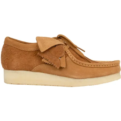 Brown Wallabee Shoe , male, Sizes: 9 1/2 UK, 7 UK, 6 UK, 8 UK, 10 1/2 UK, 9 UK - Clarks - Modalova