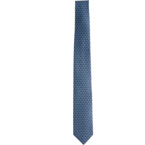Elegant Ties with Regular Logos , male, Sizes: ONE SIZE - Salvatore Ferragamo - Modalova