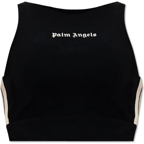 Top mit Logo , Damen, Größe: XL - Palm Angels - Modalova