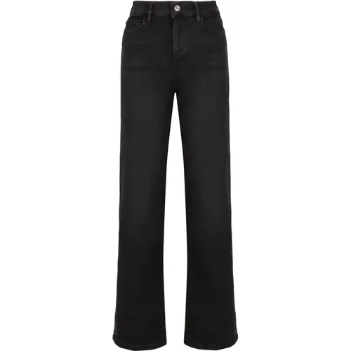 Slim Palazzo Jeans mit Graviertem Logo , Damen, Größe: W25 - Frame - Modalova