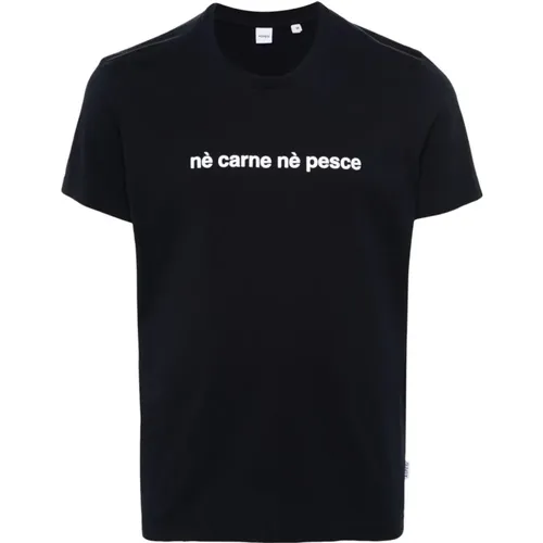 NE Carne NE Pesche T-Shirt , male, Sizes: M, S - Aspesi - Modalova