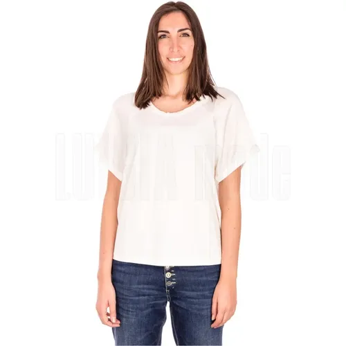 Feminine Carla T-Shirt , female, Sizes: XL - Manila Grace - Modalova