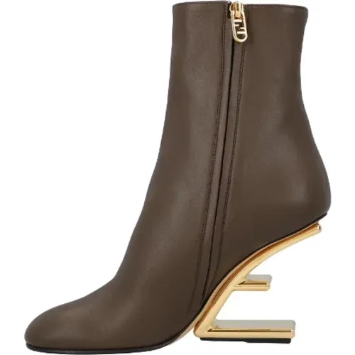 Pre-owned Leather boots , female, Sizes: 5 UK - Fendi Vintage - Modalova