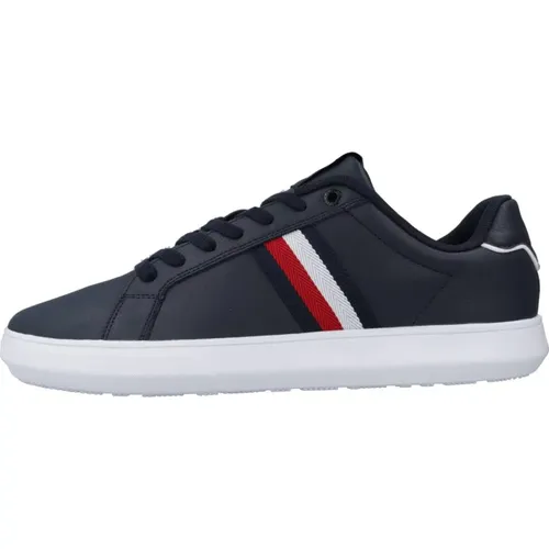 Leather Cup Sneakers Upgrade Style , male, Sizes: 7 UK - Tommy Hilfiger - Modalova