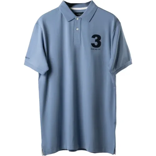 Heritage Number Polo Shirt , male, Sizes: XL, 3XL, M, 2XL, L - Hackett - Modalova