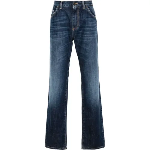 Slim Fit Denim Jeans,Klassische Denim-Jeans mit DG-Stickerei - Dolce & Gabbana - Modalova