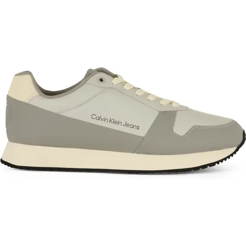 Retro Runner Leather Sneakers , male, Sizes: 6 UK, 7 UK, 12 UK - Calvin Klein Jeans - Modalova