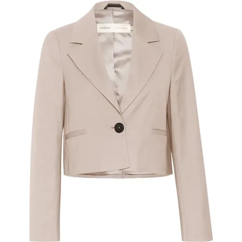Short Blazer Jacket in Clay Melange , female, Sizes: XL, S, XS, L, M - InWear - Modalova