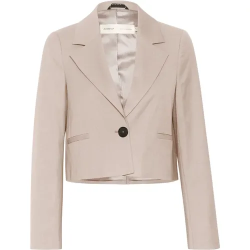 Short Blazer Jacket in Clay Melange , female, Sizes: XL, XS, M - InWear - Modalova