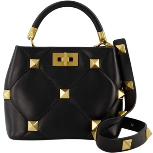Handbags,Kleine Handtasche aus Elfenbein-Leder - Valentino Garavani - Modalova