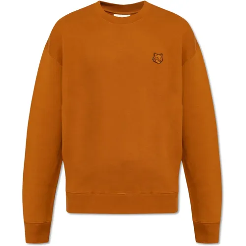 Sweatshirt with logo , male, Sizes: L, M, XL, S - Maison Kitsuné - Modalova