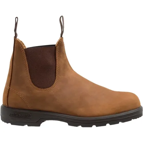 Saddle Boots , male, Sizes: 11 UK, 7 UK, 10 UK, 4 UK, 8 1/2 UK, 7 1/2 UK, 6 UK, 3 UK, 9 UK, 4 1/2 UK, 9 1/2 UK, 3 1/2 UK - Blundstone - Modalova